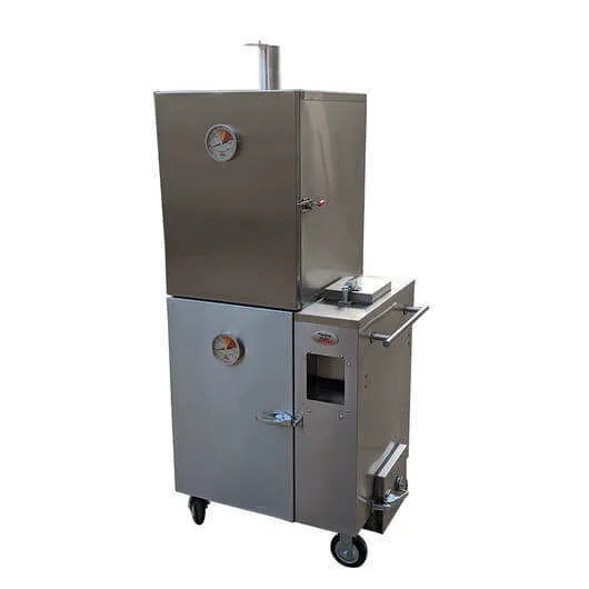 초대형 중력 Fed 흡연자 상업용 BBQ 연기 - 흡연 기계 - foodmachtech