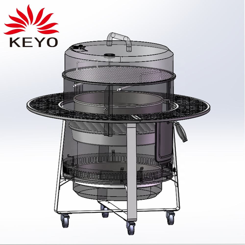 เตาย่างถ่านแบบพกพาและเตาย่างบาร์บีคิว