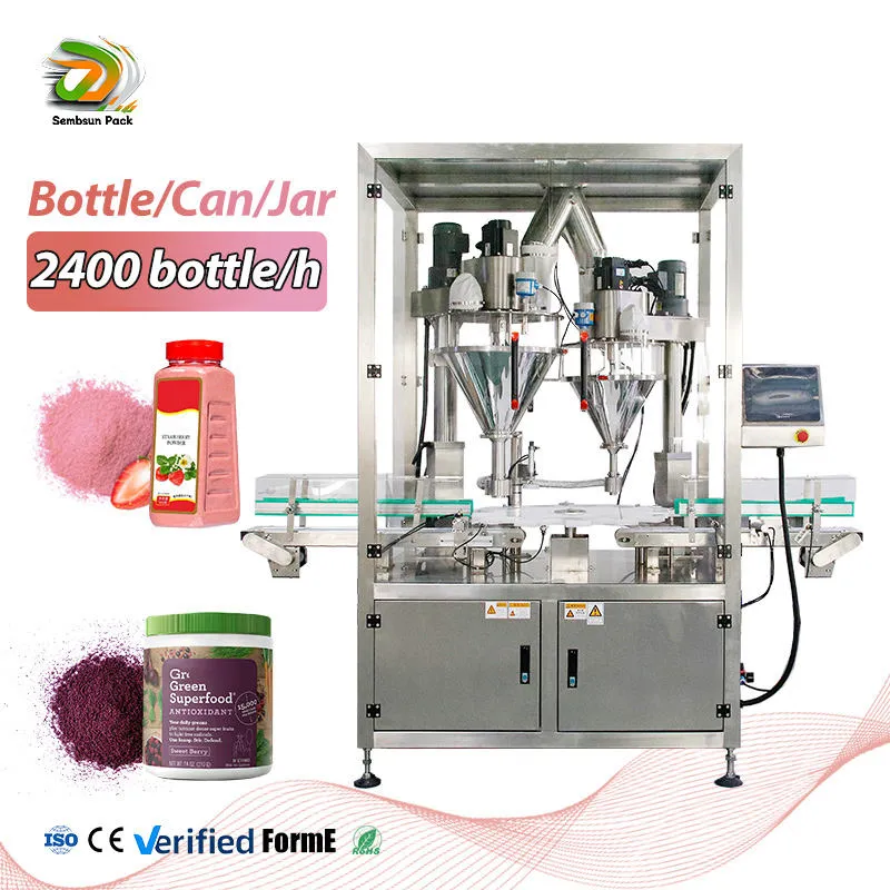 Food Grade Milk Powder Flour Product Machines Cartridge Fruit Juice Powder Bottle Filling Machine - Filling Machine - foodmachtech