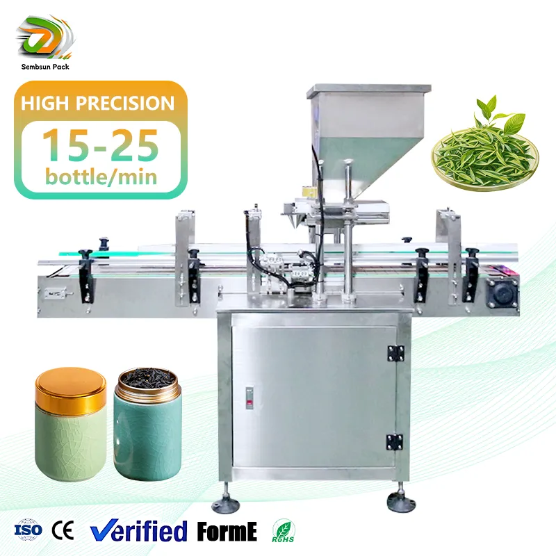 Macchina automatica per il riempimento di bottiglie di tè per spezie, - Macchina di riempimento - foodmachtech