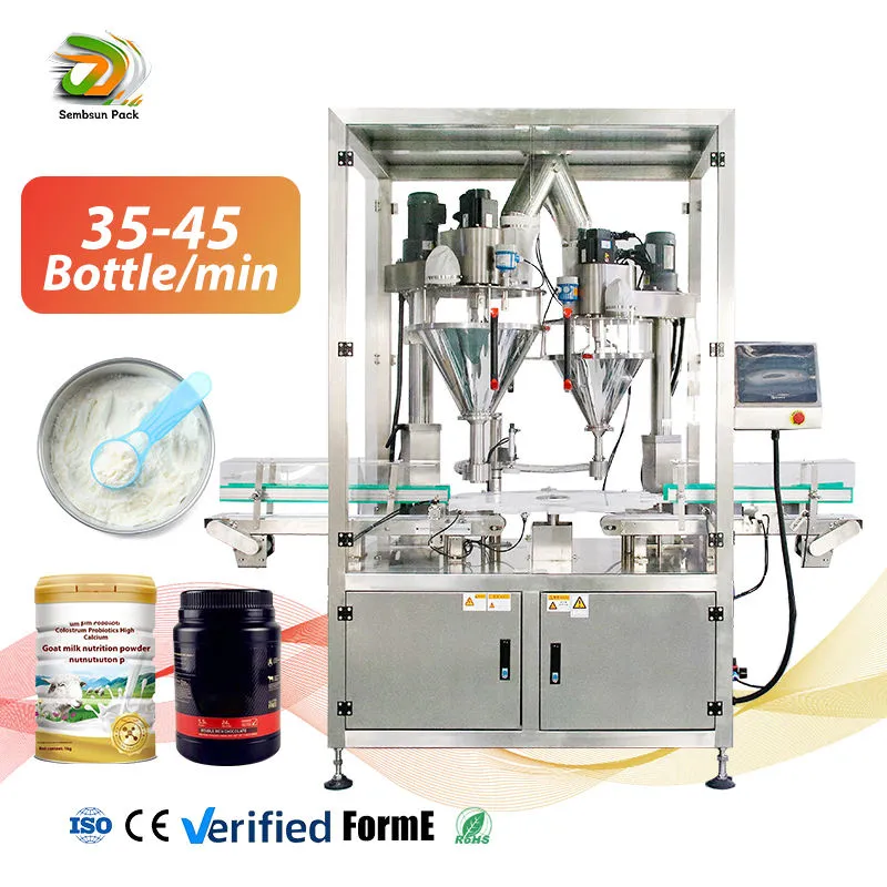 Macchina per il riempimento di polvere di proteine del siero di latte Macchina per il riempimento di polveri ad alta velocità - Macchina di riempimento - foodmachtech