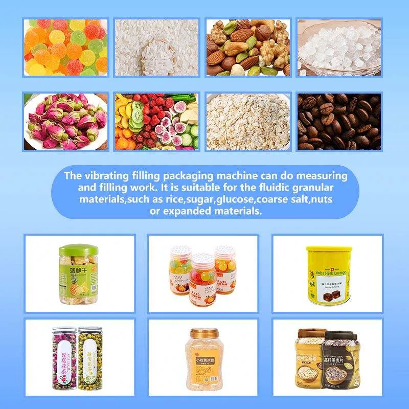 Flaschen füll maschine Automatische Multifunktions-Verpackungs maschine mit Mehrkopf-Gewicht Zucker-Salz-Tee-Füll maschine - Füll maschine - foodmachtech