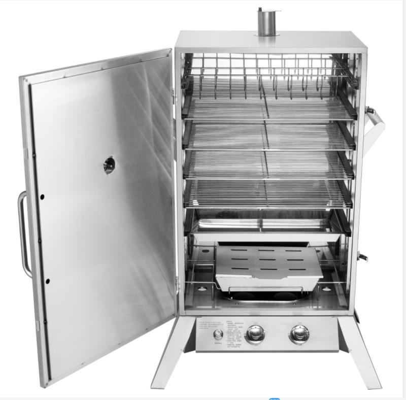 CY-90Q ก๊าซควัน fuinace เครื่องเทศถ่านไส้กรอกเครื่องควันสำหรับปลาและเนื้อสัตว์