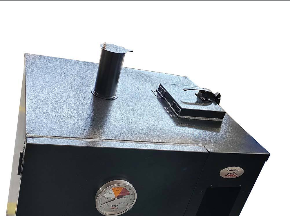 Heavy Duty Gravity FEED smoker -- สีดำ
