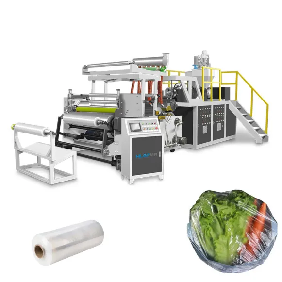 China producto caliente 500-1000mm Wrap Stretch Film que hace la máquina de plástico de alimentos directamente la venta
