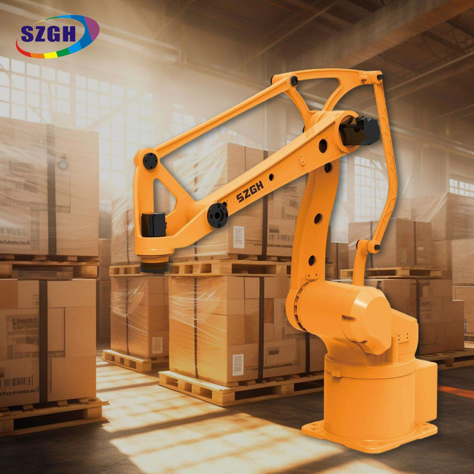 Промышленный робот 4-DoF Arm Манипулятор для паллетирования Основные компоненты Коробка передач Мотор Упаковка Загрузка Цены Шарнирно-сочлененные роботы 10 кг