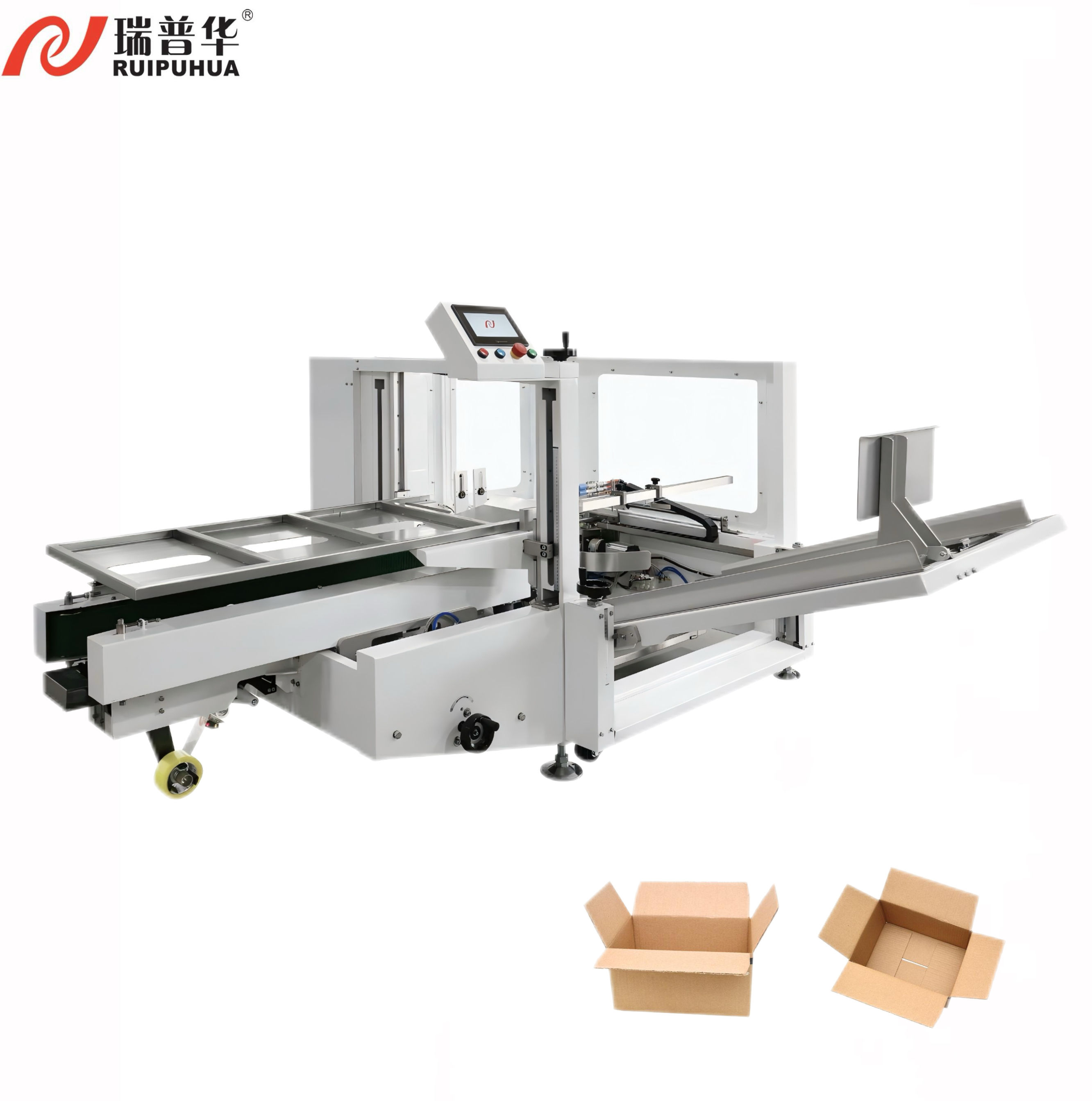 เครื่อง erector เคสอัตโนมัติความเร็วสูงสำหรับกล่องอาหารและกล่องกระดาษแข็ง