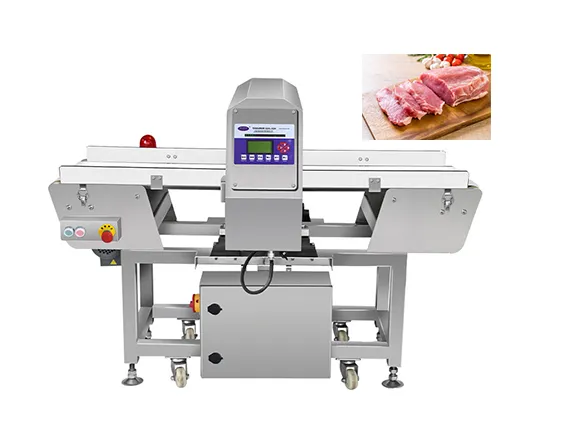 Controllo intelligente completamente automatico del metal detector dell'acciaio inossidabile per gli spuntini dei frutti di mare che imballano l'ispezione di alta precisione - Attrezzature per la lavorazione dei prodotti sanguigni - foodmachtech