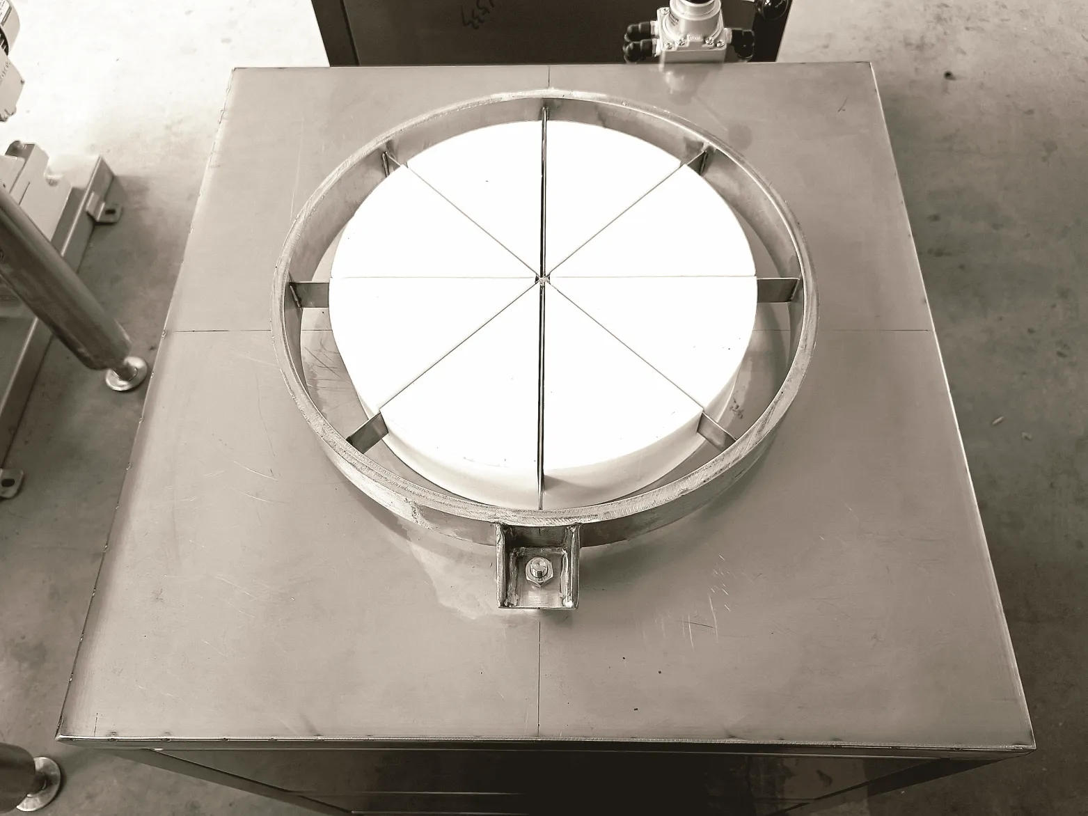 Cortador bloco queijo Máquina corte cubo queijo comercial - Sala De Envelhecimento De Queijo - foodmachtech