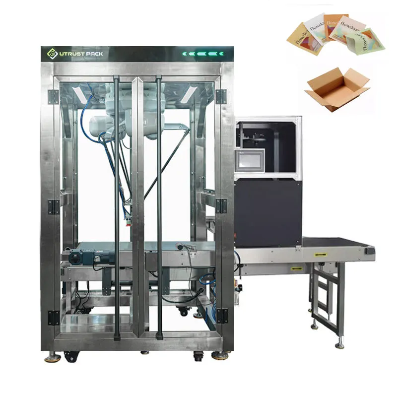 Factory Price 4 Axis Picking up Delta Robot Pack Line Sorting Robot for Snack Food Sachets - Automated Control System - foodmachtech