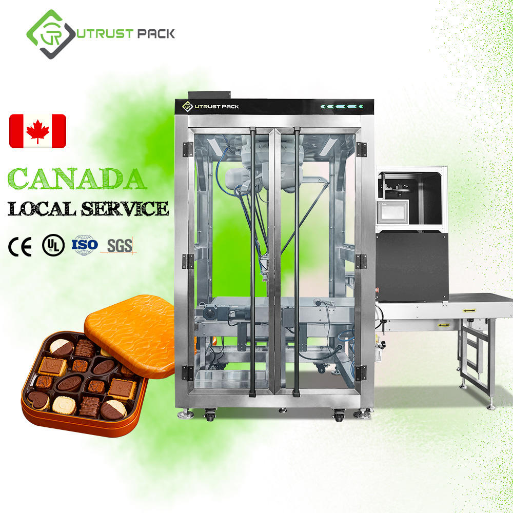 Highly Speeding Robotic 4 Axis Picking Robot Delta Parallel Robot for Coffee Bags Into Box Carton