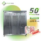 La dernière machine de palettisation à grande vitesse de carton de fabricants de bras d'emballage de pince de robot - Système de contrôle automatisé - foodmachtech