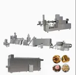 L'acier inoxydable a soufflé la chaîne de production à la machine d'extrudeuse de casse-croûte de maïs - Chaîne de production chaude auto-chauffante de nouille de pot - foodmachtech