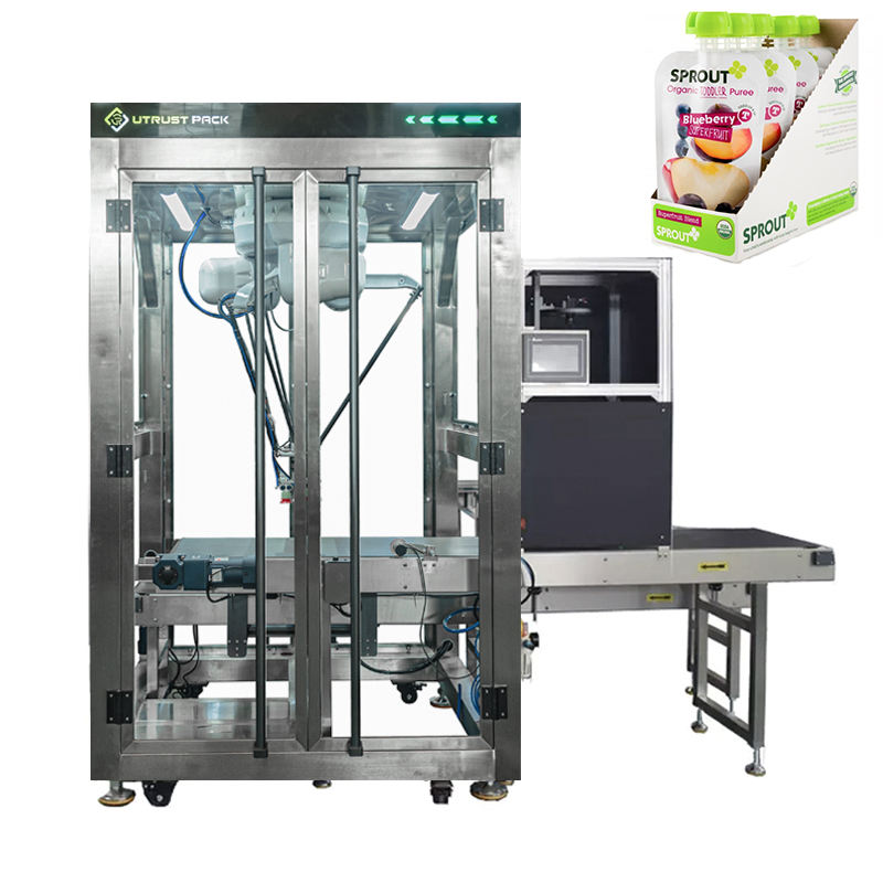 ที่มีคุณภาพสูงเดลต้าหุ่นยนต์ขนมอาหารกระเป๋ากรณีเครื่องบรรจุอัตโนมัติเดลต้าหุ่นยนต์แขน