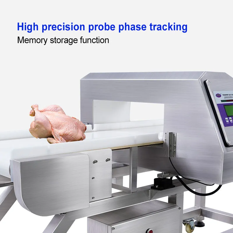 O melhor máquina do detector de metais com tela táctil para a indústria alimentar congelada carne pão - Equipamento processamento do produto sangue - foodmachtech