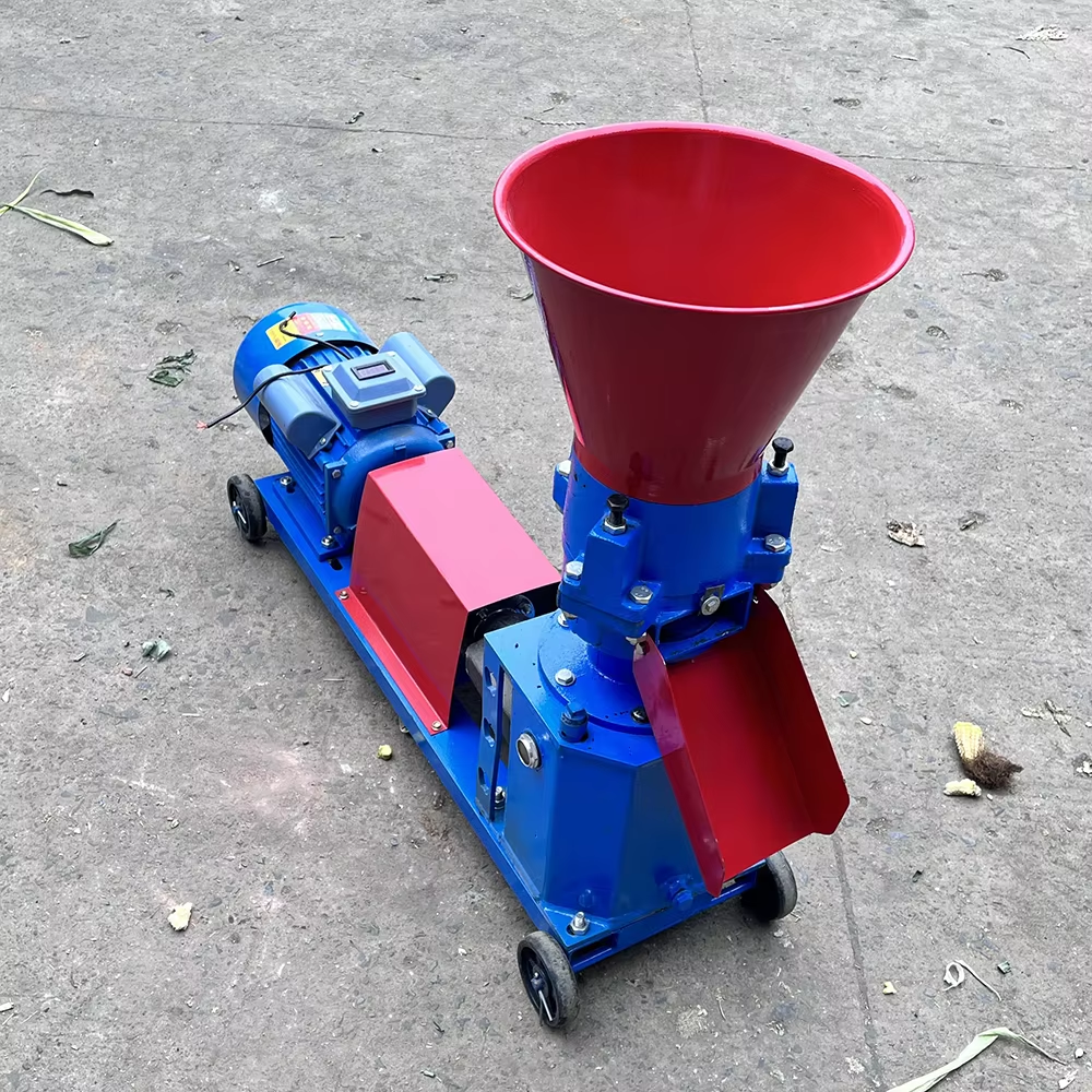 Nueva venta caliente eficiente semiautomática mini máquina de pellets de alimentación para aves de corral/granja de ganado uso doméstico alta productividad