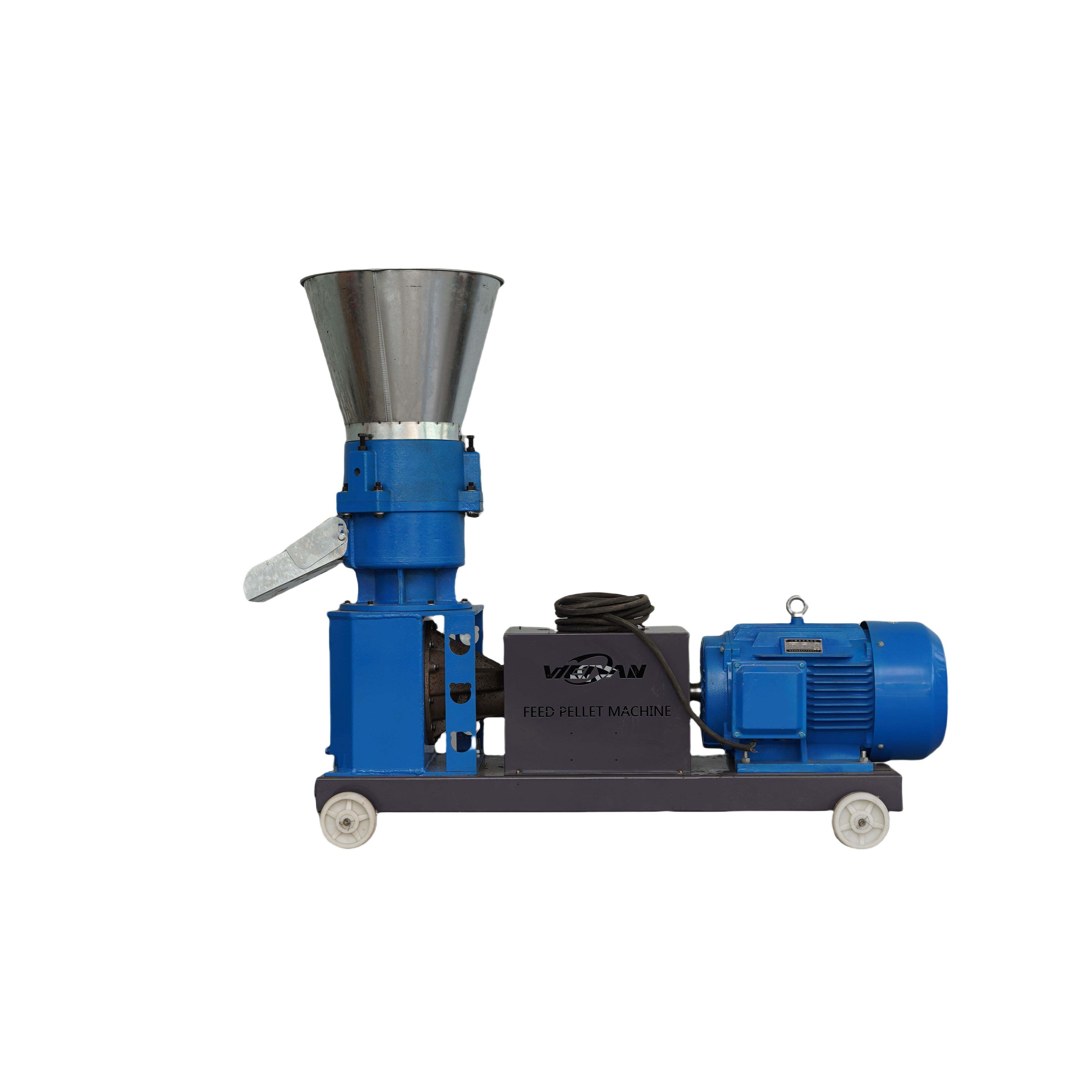 Procesador de granulación de plástico para alimentación animal al por menor Nuevo componente de motor de biomasa de 2 manos