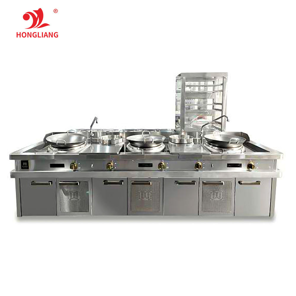 Cozinha Comercial Chinês Range Fogão Wok Gás Cooking Wok Gama para Restaurante