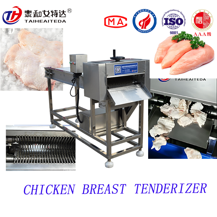 เครื่องทำให้เต้านมไก่สแตนเลสใหม่อัตโนมัติแบบแบน/เนื้อนุ่ม