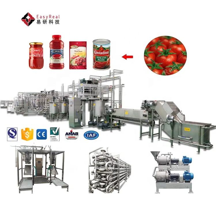 Processing Tomato Paste Turnkey Line Machine Tomato Jam Puree Turnkey Line Ketchup Production Plant