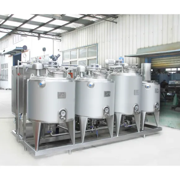 Comercial aço inoxidável totalmente automático planta leite processamento produção linha