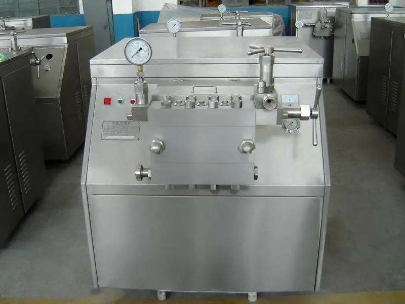 Homogeneizador de alta presión auto del yogur de la lechería para la venta Máquina de alta presión automática del homogeneizador de la leche del buen precio - Sistema de agitación de tanque de fermentación - foodmachtech