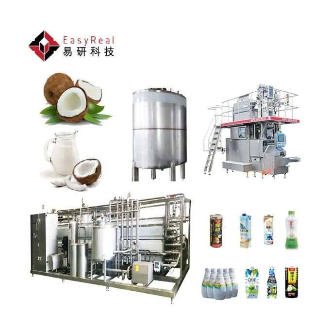 Línea de transformación de la extracción de aceite de leche del agua del coco precio rápido por encargo del envío el mejor