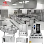 레스토랑 주방을위한 완벽한 스테인레스 스틸 스토브 및 가스 스토브 세트 - 볶음 스토브 - foodmachtech