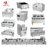 레스토랑 주방을위한 완벽한 스테인레스 스틸 스토브 및 가스 스토브 세트 - 볶음 스토브 - foodmachtech