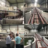 Granja ahorro de energía de los acuarios de la acuicultura/sistema de Aquoponic del agua profunda/sistema de Ras que recircula la acuicultura - Sistema de recirculación de la acuicultura - foodmachtech