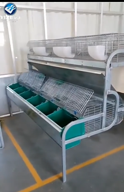 Gabbia europea industriale della gabbia del coniglio delle 24 porte calde di vendita con la scatola del nido che cresce lo spazio più economico prezzo di alta qualità