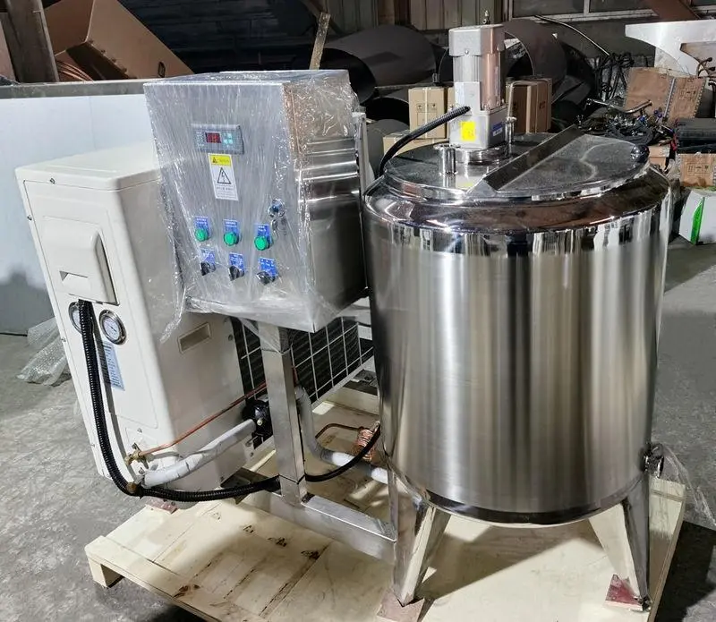 Bom Preço Automático Pequeno Leite Tanque De Refrigeração 100l 200l 300l 500l Armazenamento De Leite De Refrigeração Direta Recebendo Tanques para Venda - Tanque Desgaseificação - foodmachtech
