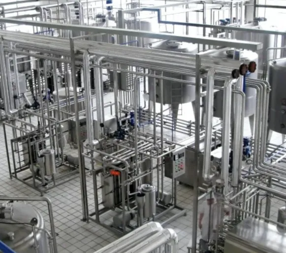 Linha De Produção De Leite ESL Planta De Equipamentos De Processamento De Laticínios Linha De Produção De Leite UHT