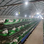 Un tipo escalera 3 piso jaula de conejo comercial criadores de agricultura jaula - Jaula de conejo - foodmachtech
