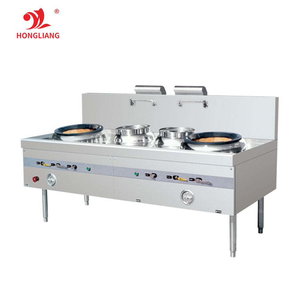 Fogões elétricos de aço inoxidável são usados para cozinhar caldeiras em cantinas, restaurantes e escolas