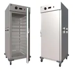 Porte simple 11-Tray verticale Hot Food Holding Cabinet en acier inoxydable Mobile Banquet Chariot électrique chauffe-aliments Cabinet - Cabinet de cuisson à la vapeur - foodmachtech