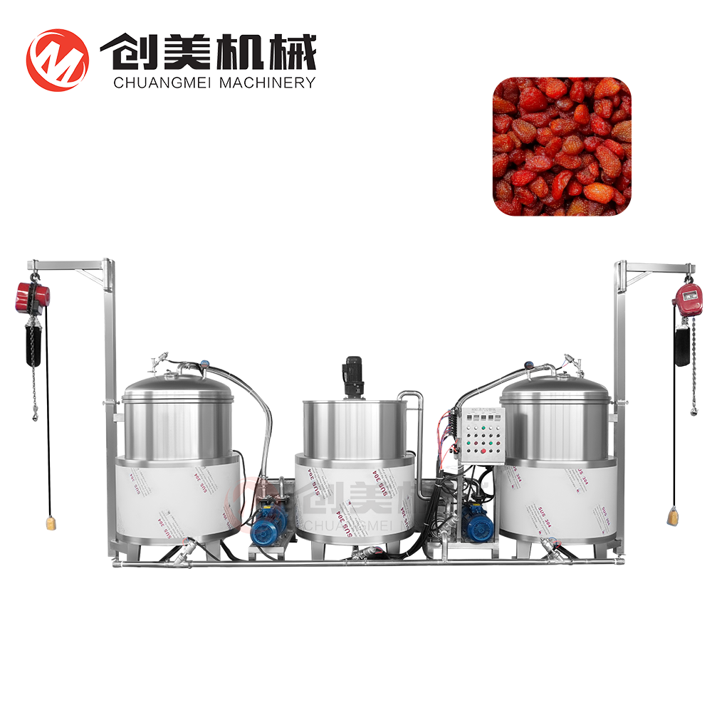 ケトル砂糖浸漬機商業用乾燥イチゴ砂糖含浸機調理用