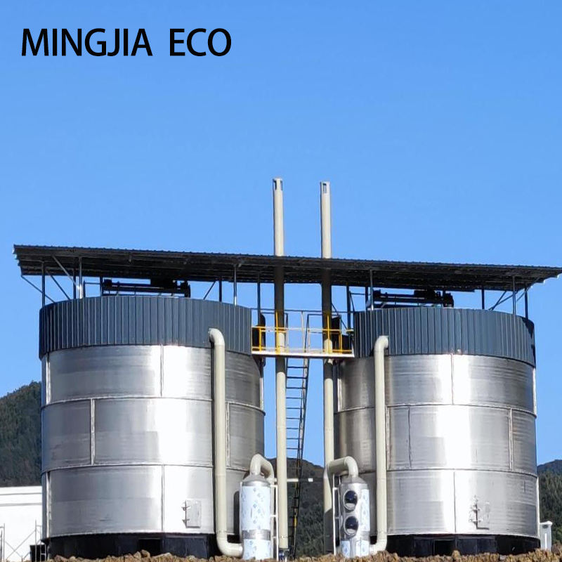 Tanque de fermentación de fertilizante orgánico para granjas de ganado Dispositivo de tratamiento de tanque de compostaje