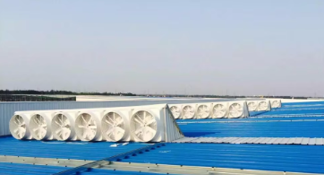 Extractor de acero de cristal para el equipo de enfriamiento de la casa y del invernadero de las aves de corral