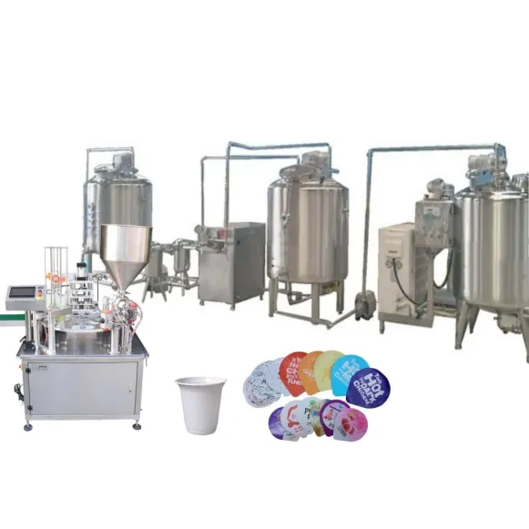 Máquina De Fabricação De Iogurte Máquina De Fazer Iogurte De Leite Pasteurizado Máquina Pasteurizadora