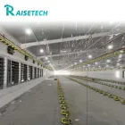 Equipo de alimentación de aves de corral con bomba de motor Piezas de núcleo de plástico Sistema de elevación de piso de pollo automático duradero - Sistema de alimentación de pollos de engorde - foodmachtech