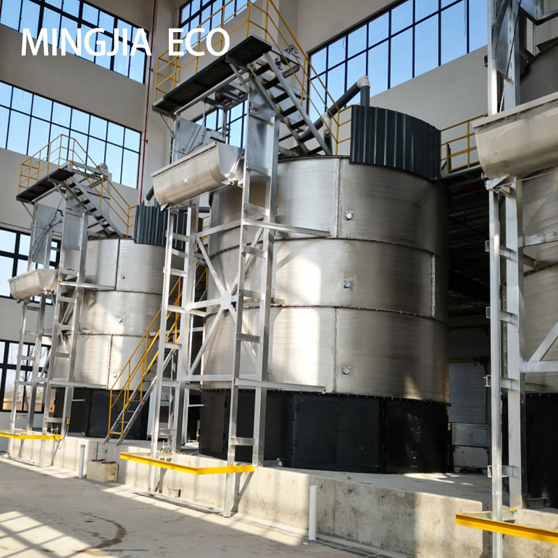 Tanque de fermentación de procesamiento centralizado, acero inoxidable Nuevo proyecto de construcción ambiental, estiércol de ganado comunitario