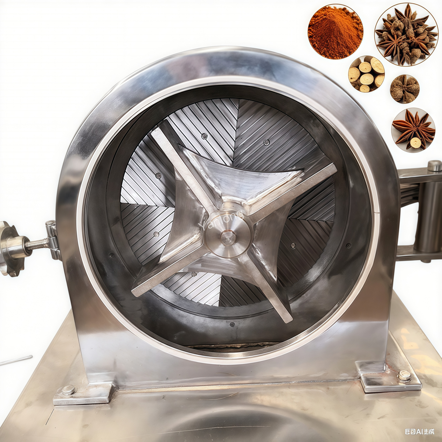 Disc Mill Grinder for Food Processing Spice Chemical Flour & Powder Making-with Core Motor Bearing Gear Components