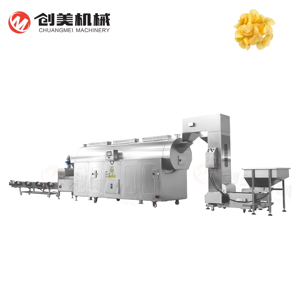 High Capacity Automatic Puffed Snacks Food Production Line - Extruder - foodmachtech