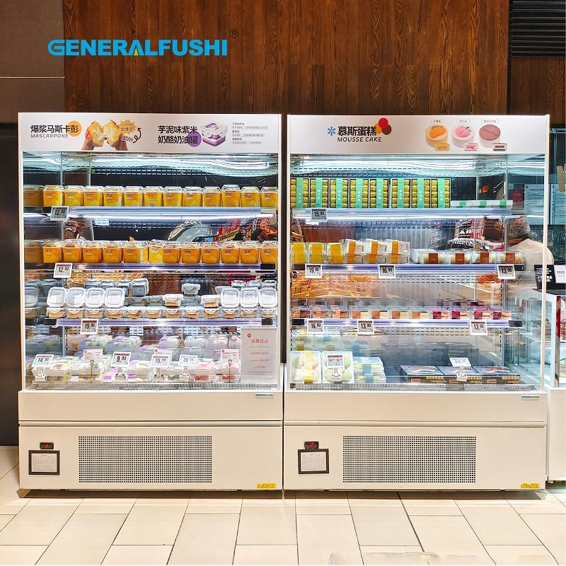 Подключаемый вертикальный охладитель бутика для круглосуточного магазина для продуктового магазина Супермаркет Большой вертикальный охладитель напитка