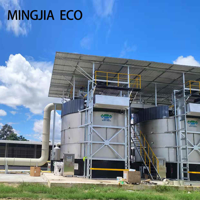Tanque de fermentación de fertilizante orgánico de control automático de temperatura para granja avícola de ganado