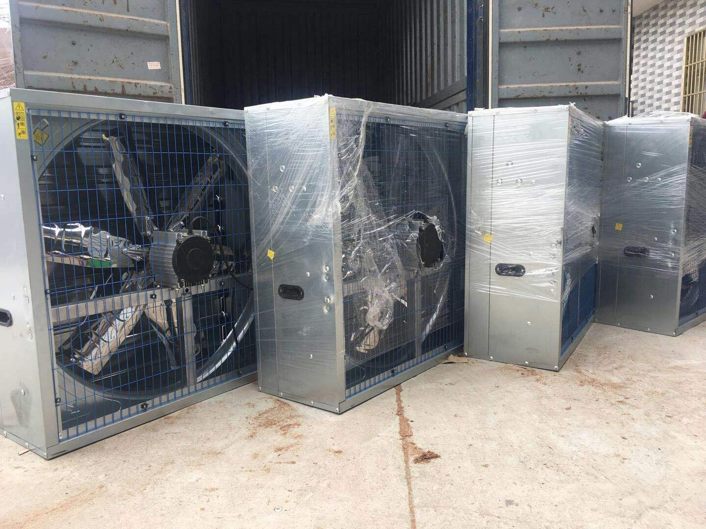 Ventilador de escape de ventilación de ganado de flujo de aire atmosférico tipo caja