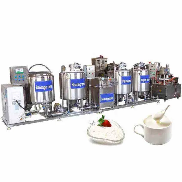 Linha processamento industrial profissional do leite leiteiro do UHT Linha produção iogurte