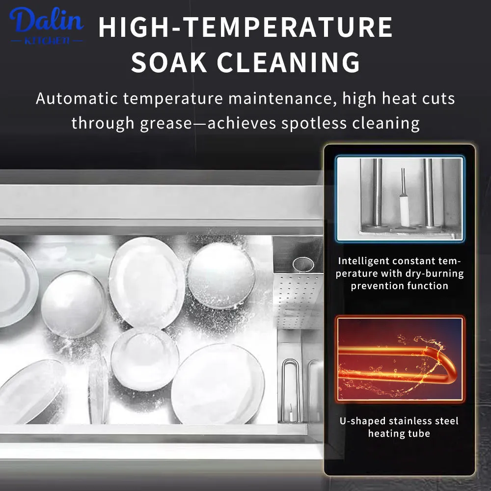 De alta Eficiencia Ultrasónico Cuencos Lavaplatos Máquina Industrial Automática Fregadero Limpiador de Cocina Comercial Profesional - Lavabo de lavado vegetal - foodmachtech