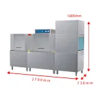 Factory Price Commercial Dishwashing Machine Hotel School Canteen Stainless Steel Conveyor Industrial Dishwasher - Dishwasher - foodmachtech
